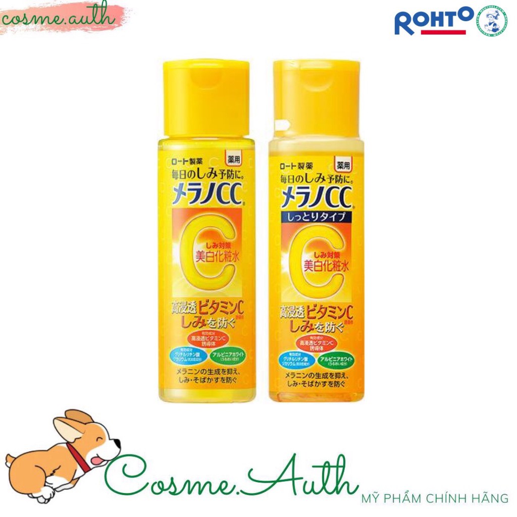 Nước Hoa Hồng Dưỡng Sáng Da Chống Thâm Nám Melano CC Whitening Lotion 170ml Nhật Bản