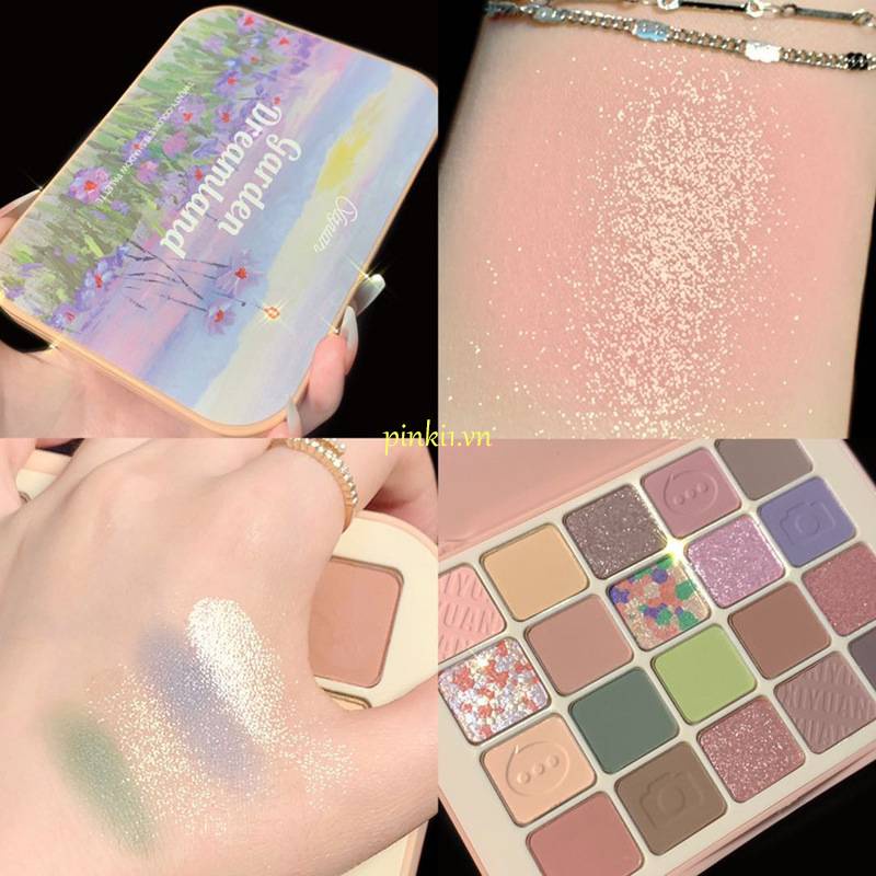 [Hàng mới về] Bảng Phấn Mắt 20 Màu Sắc Hiệu Ứng Ngọc Trai Lấp Lánh Chống Thấm Nước Lâu Trôi