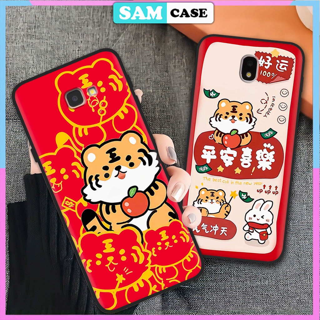 Ốp lưng Samsung Galaxy J4 J6 J7 J8 Pro Prime Plus in hình mẫu tết hổ cute dễ thương - Samcase