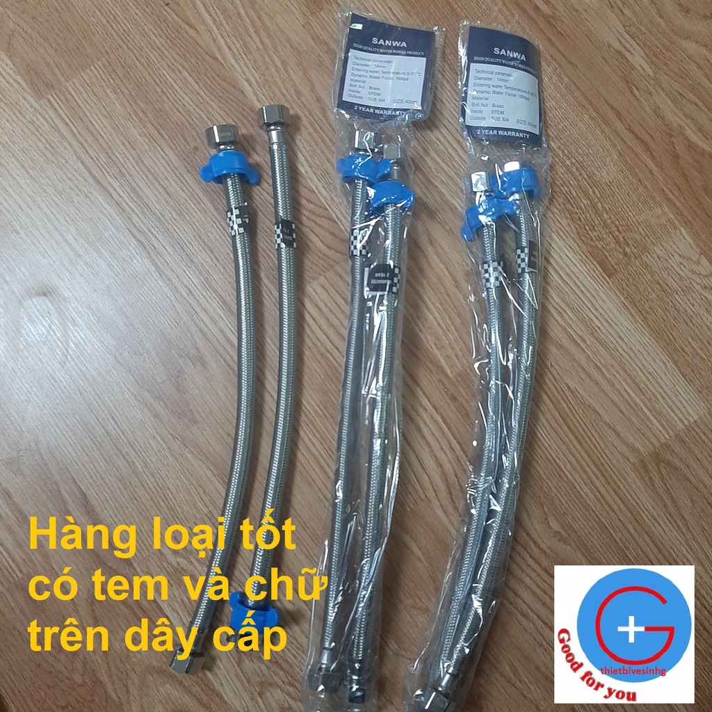 Dây cấp nước sanwa - dây cấp bình nóng lạnh hàng loại 1