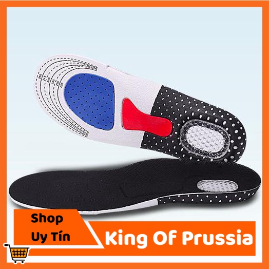 Đế lót Silicone thể thao giảm đau khử mùi Nhật Bản (size Nam 41-46 và Nữ 35-40) - King Of Prussia