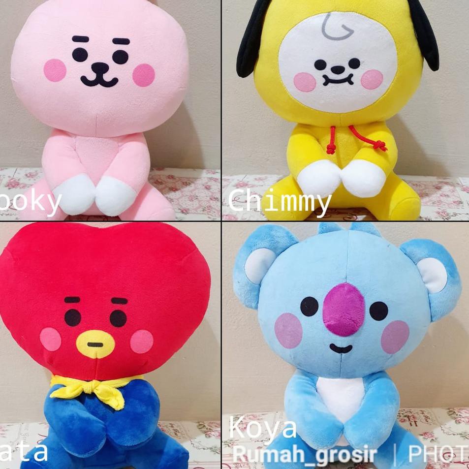 Mô Hình Nhân Vật Bt21 Đang Ngồi Dễ Thương Kích Thước 6.6