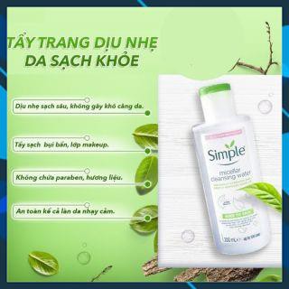 [ SIÊU SALE ]- COMBO LÀM SẠCH SIMPLE  SỮA RỬA MẶT + NƯỚC HOA HỒNG + TẨY TRANG ! | BigBuy360 - bigbuy360.vn