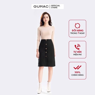 Chân váy xẻ trước GUMAC VB1238