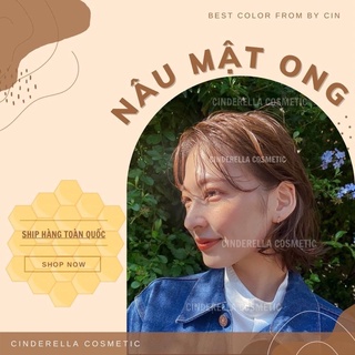 Thuốc nhuộm tóc Nâu mật ong (kèm trợ nhuộm, găng tay)