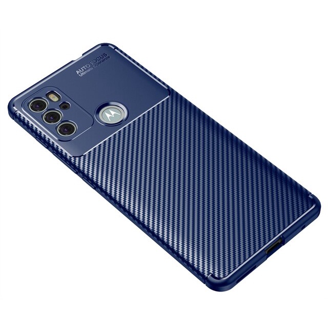 Ốp điện thoại silicon sợi carbon chống sốc cho Motorola Moto G60S G50 G30 edge 2021 G10 power S G100 20 Pro Lite plus