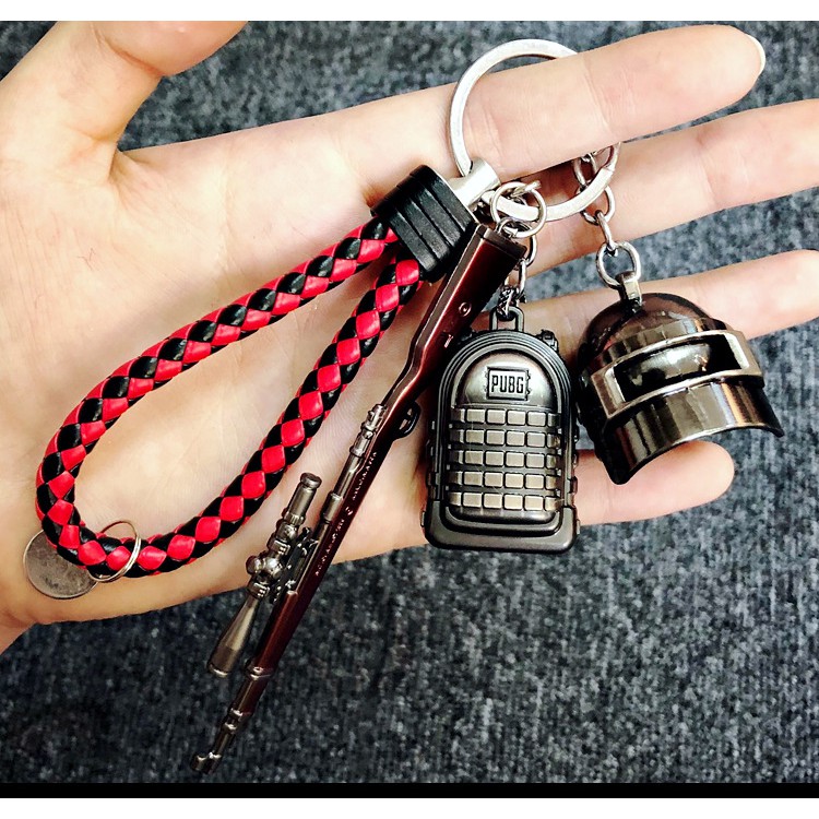 Móc khóa PUBG  | Combo Kar98k + Mũ 3 + Balo 3