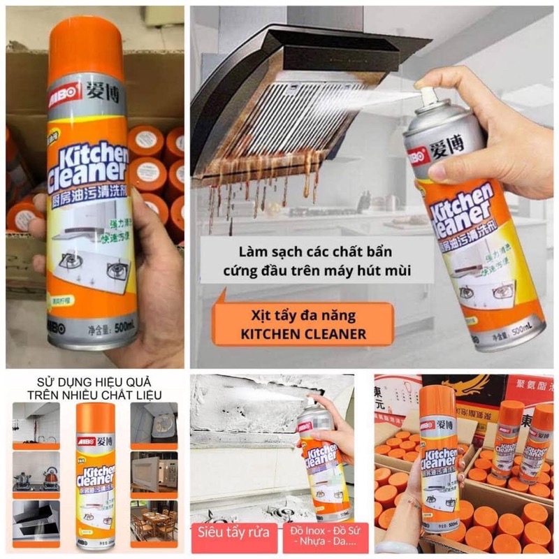 Bình xịt bọt tẩy rửa đa năng siêu sạch 500ml