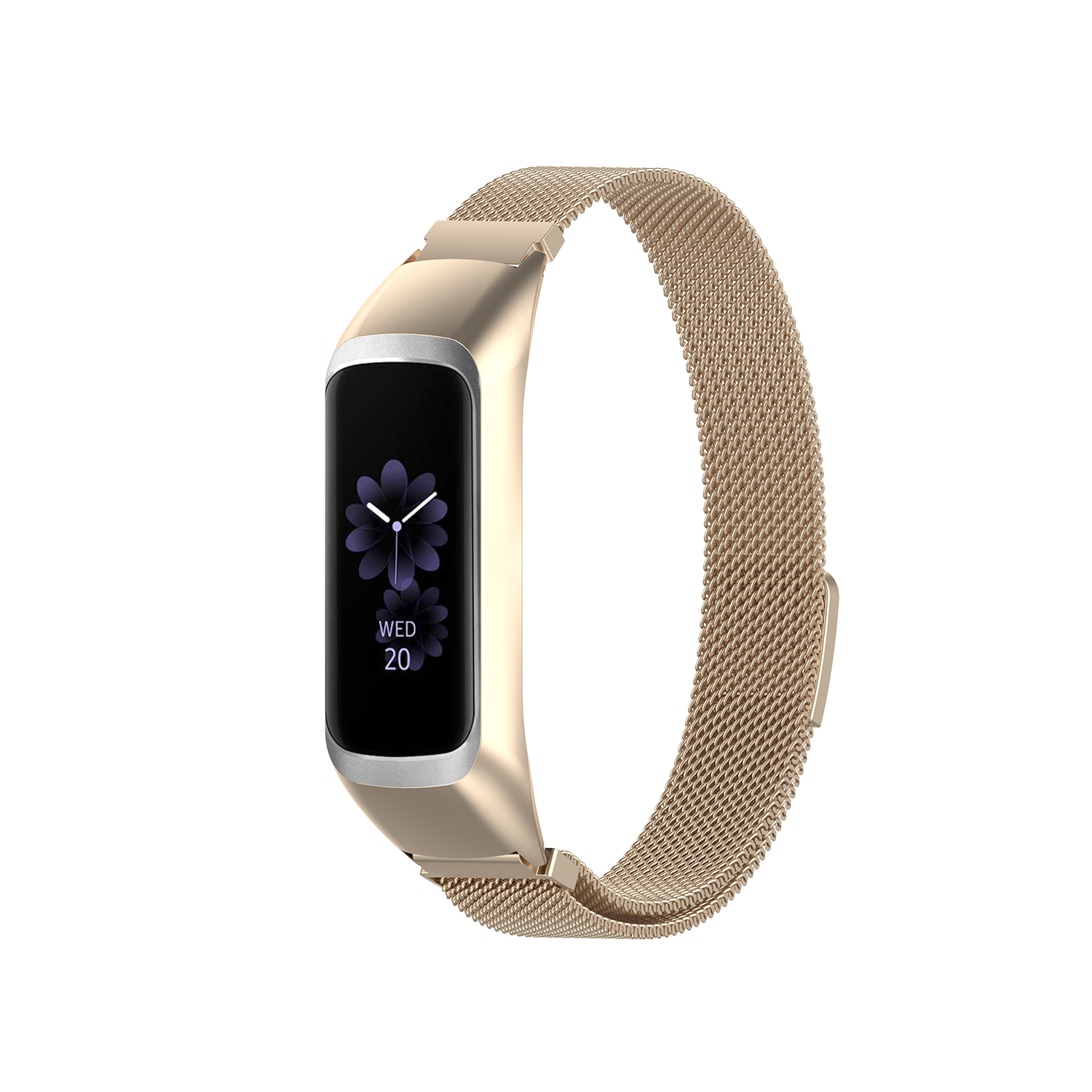 Dây đeo bằng thép không gỉ Milanese cho đồng hồ thông minh Samsung Galaxy Fit 2 Sm-R220
