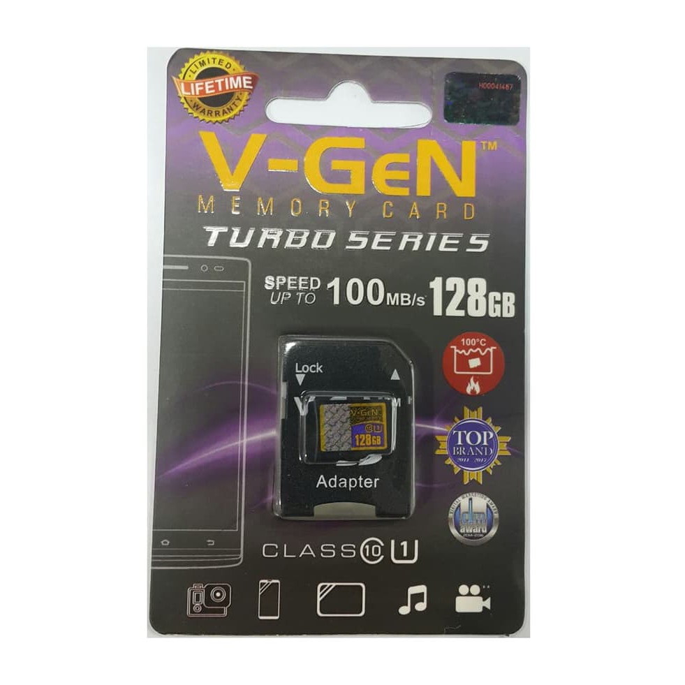 Bộ Chuyển Đổi Động Cơ V-Gen Microsd + 128gb 100mbps