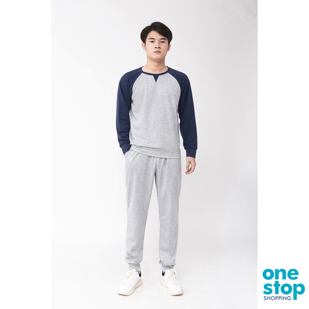 Sét bộ thời trang thu đông mặc nhà nam chất liệu vải thun da cá one shop