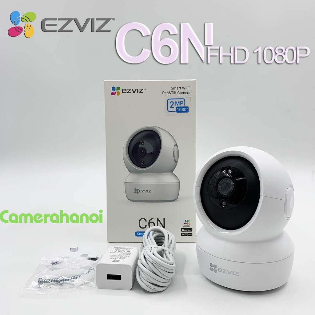 Camera Wifi IP Không Dây Giám Sát Gia Đình Ezviz CV246 C6N Full HD 1080P 2MP- Xoay 360-Đàm Thoại Loa 2