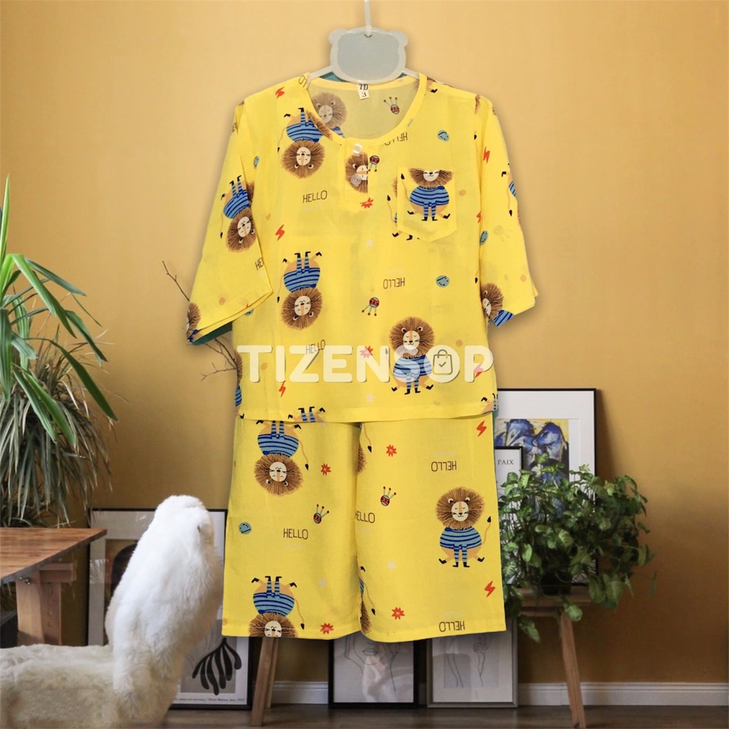 Bộ lanh dài tay bé trai đồ tole cho bé mặc mát