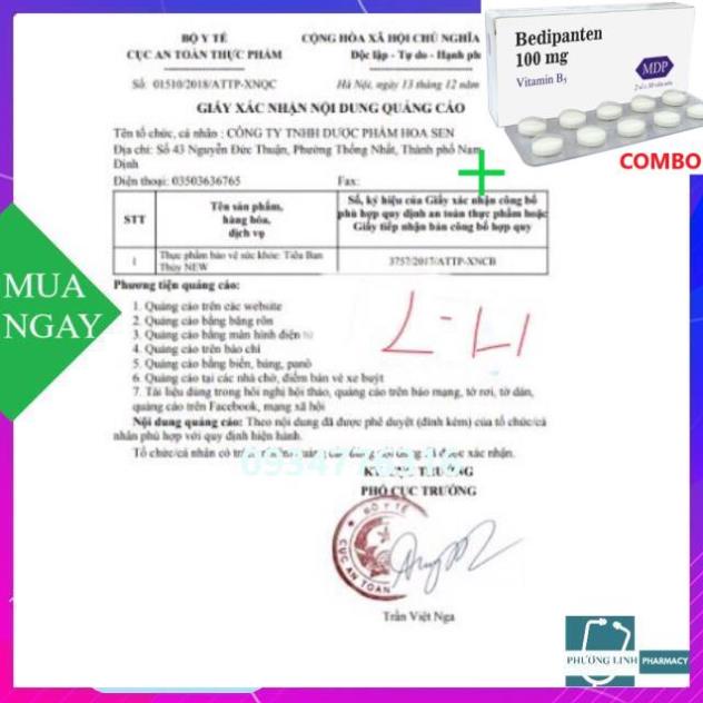 Combo Bedipanten 100mg +  Tiêu Ban Thuỷ ( dị ứng , phong ngứa, mề đay....)
