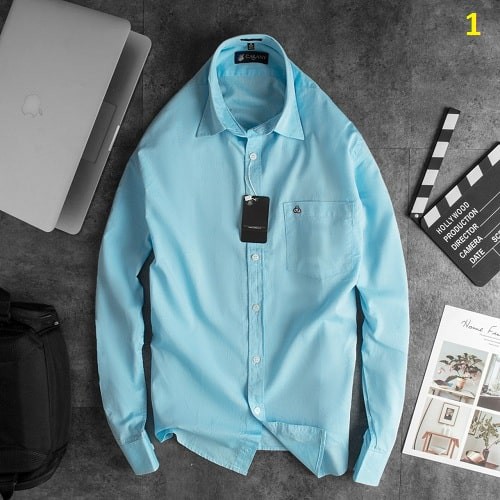 Áo sơ mi nam aberr màu xanh da | BigBuy360 - bigbuy360.vn