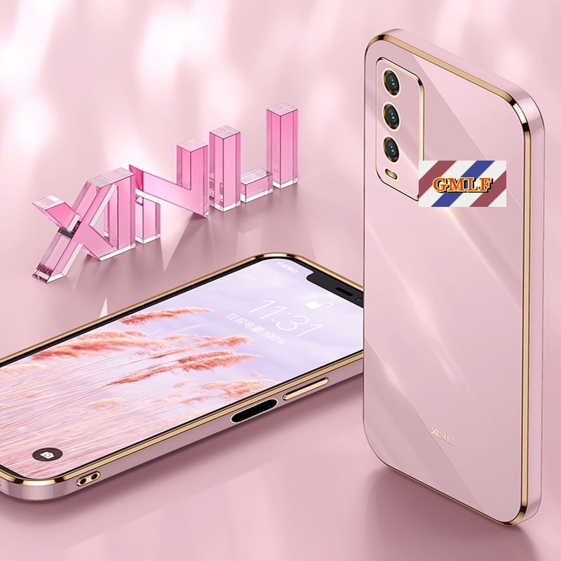 Ốp Điện Thoại Silicon Mạ Viền 6D Cho Vivo V2029 V2043 V2026 V2028 V2033 V2042