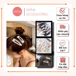 Kẹp tóc đính đá hot trend phong cách hàn quốc cho nữ_myna accessor