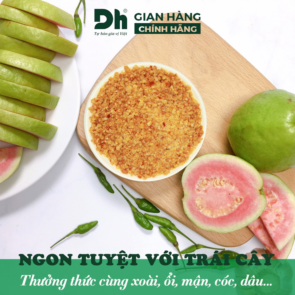 Muối ớt hột DH Foods gia vị chấm hoa quả chế biến thực phẩm loại 1 thơm ngon 65/120gr - DHMTN49