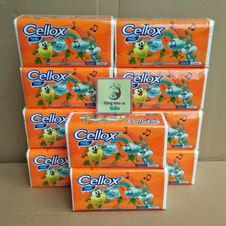 Combo 10 bịch giấy rút lụa 260 Cellox [Khăn giấy rút]