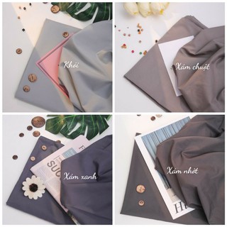 Bộ drap cotton lụa trơn 1 màu