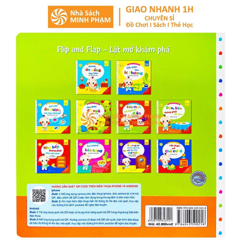 Sách Ehon Song Ngữ Việt Anh Tương Tác Lật Mở Kỹ Năng An Toàn Cho Bé Bộ 10 Cuốn