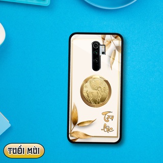 Ốp lưng kính 3D 12 con giáp - Xiaomi Redmi Note 8 pro