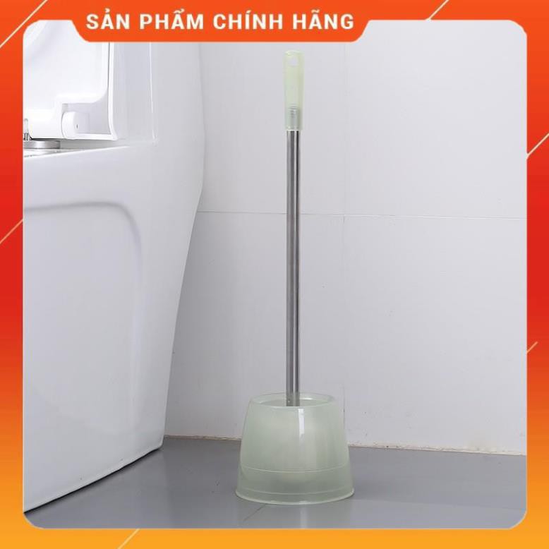 CHÍNH HÃNG -  Cọ vệ sinh nhà tắm cán dài có nắp đậy ,dụng cụ cọ rửa toilet 1601