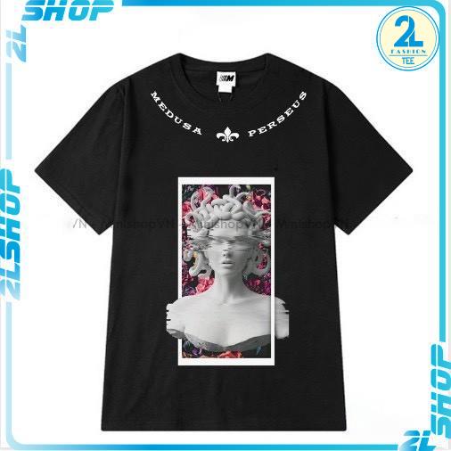 Áo thun tay lỡ hình đầu rắn MEDUSA, áo phông nam nữ unisex form rộng phong cách Ulzzang Hàn Quốc
