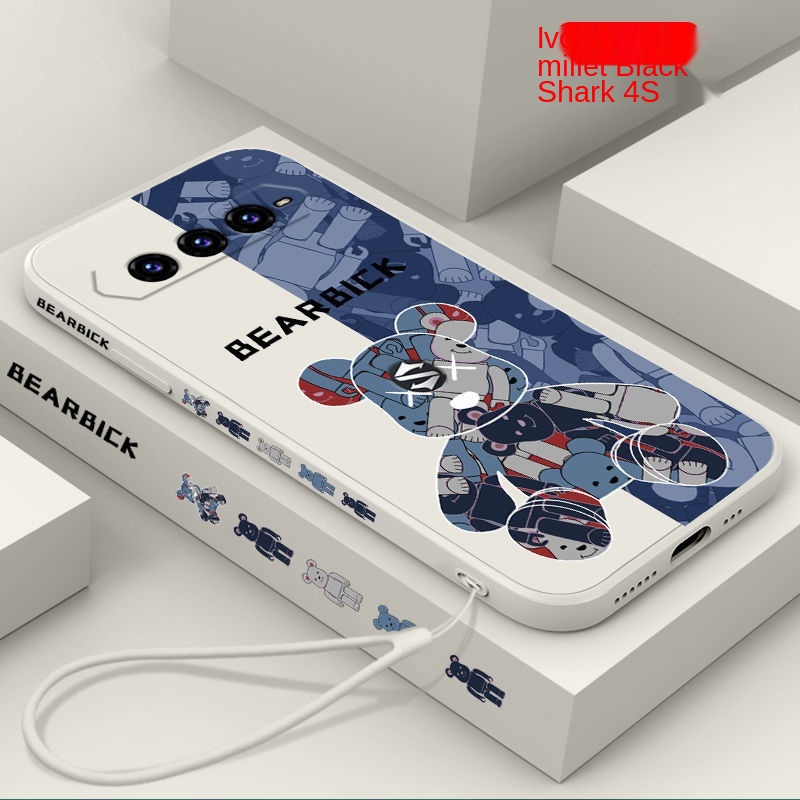 Ốp điện thoại chống rơi họa tiết cá mập màu đen sáng tạo cho millet black shark 4S 4sPro