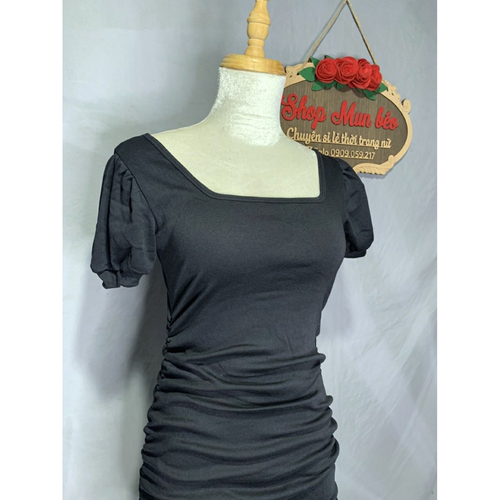 [MẪU MỚI] Đầm Body Nhún Sườn Cổ Chữ U Thun Borip Thích Hợp Mặc Đi Tiệc Đi Làm Đi Chơi Phù Hợp Với Mọi Phong Cách | BigBuy360 - bigbuy360.vn