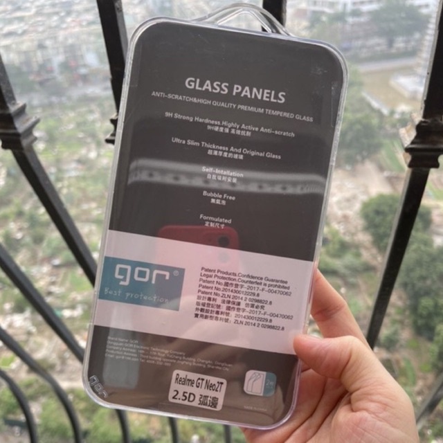 Bộ 2 kính cường lực Gor 9H cho Oppo Realme GT Neo 2T trong suốt bảo vệ màn hình cảm ứng siêu nhạy