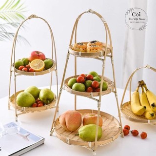 Mẹt tre tầng đựng đồ ăn