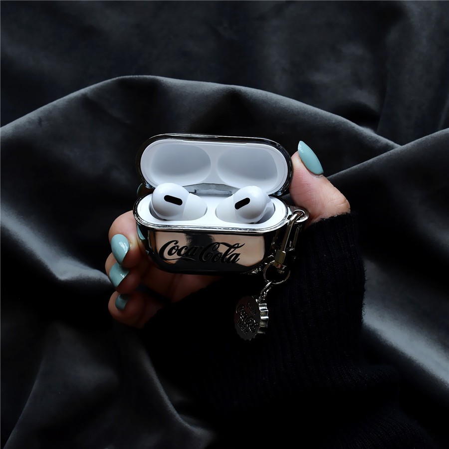Ốp Điện Thoại Mạ Điện Cho Vivoy Airpods pro2 Airpods  pro Airpods3 gen3 Airpods2 Creative CocaCola Electroplating Design Silicone Case
