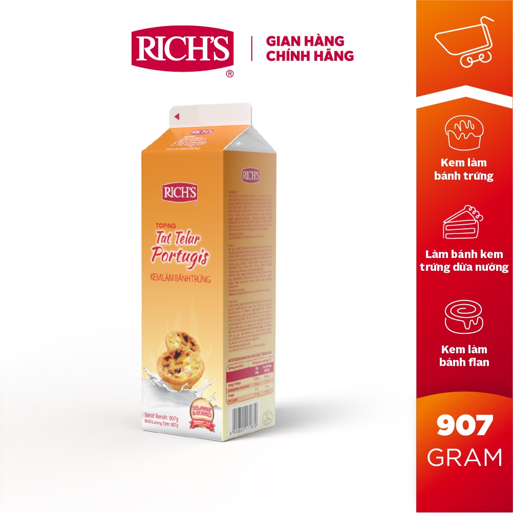 Kem Làm Bánh Trứng Rich's Hộp 907g