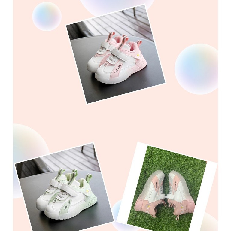 XẢ KHO (B8901) Giày thể thao thêu Hoa cúc Fashion cho bé gái hàng quảng châu-bao chất