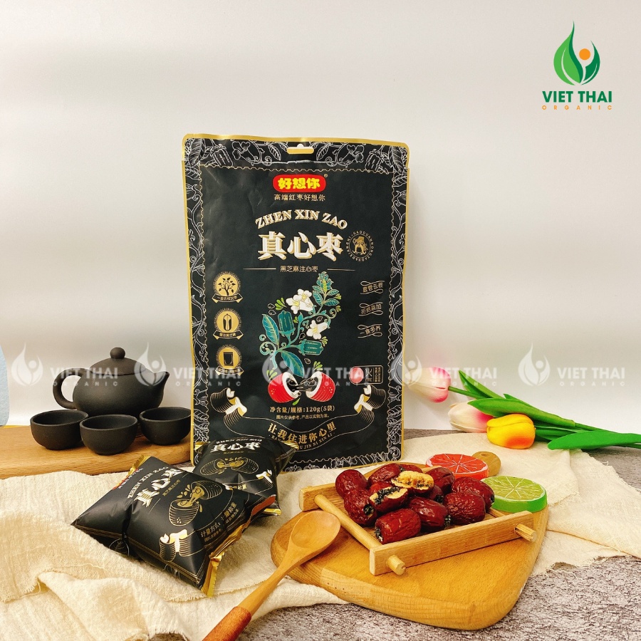 TÁO ĐỎ KẸP MÈ ĐEN TÂN CƯƠNG 120G- BỒI BỔ SỨC KHOẺ, ĐẸP DA, DÁNG THON - ĐẸP SANG CHẤT LƯỢNG