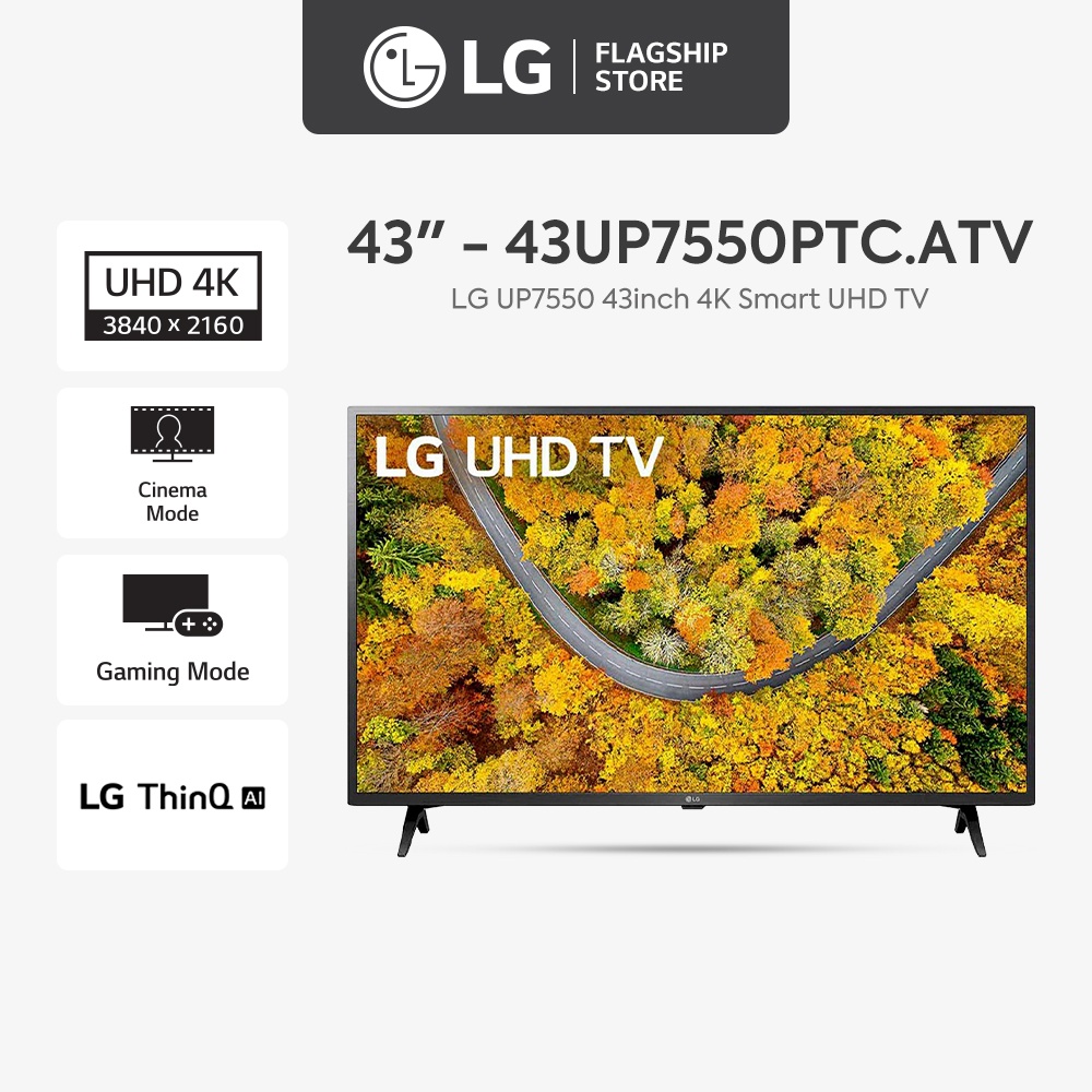 Smart TiVi LG  43inch 4K Smart UHD 43UP7550PTC