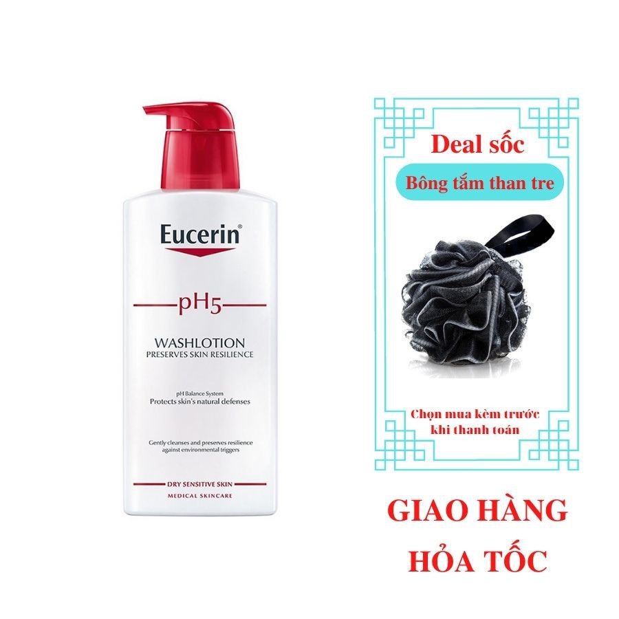 EUCERIN PH5 WASHLOTION 400ML - Sữa tắm cho da cơ thể nhạy cảm