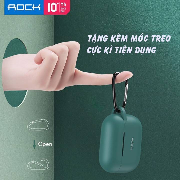 Bao case silicon chống sốc siêu mỏng cho tai nghe Apple Airpods Pro hiệu ROCK RPC-1532 - Hàng chính hãng