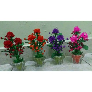 Hoa Nhân Tạo Mini Bằng Nhựa Acrylic Dùng Trang Trí