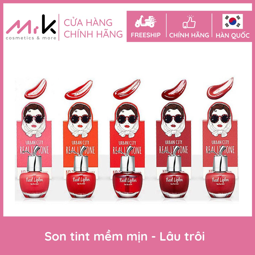 Son tint siêu bền màu Urban city Real Liptone Tint chính hãng Hàn Quốc