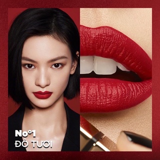 Son YSL Rouge Pur Couture - mini 01 đỏ rose đủ tem phụ chính hãng YVES SAINT LAURENT