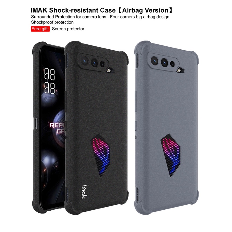 Ốp Điện Thoại Silicone TPU Mềm Dạng Nhám Chống Sốc Cho ASUS ROG Phone 5 / 5S Rog5 Rog5S