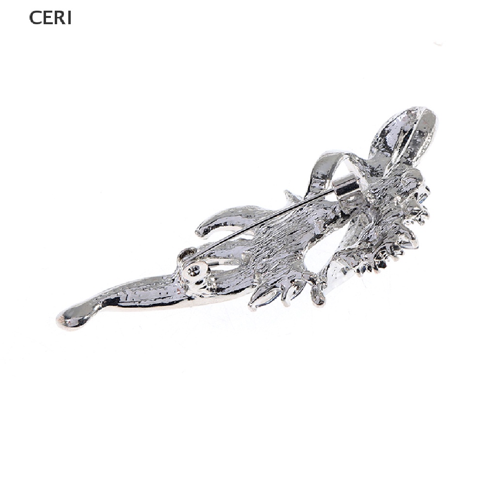 CE 1Pc Elegant Woman Crystal Brooches Pins Fashion Jewelry Clothes Accessories Gift RI