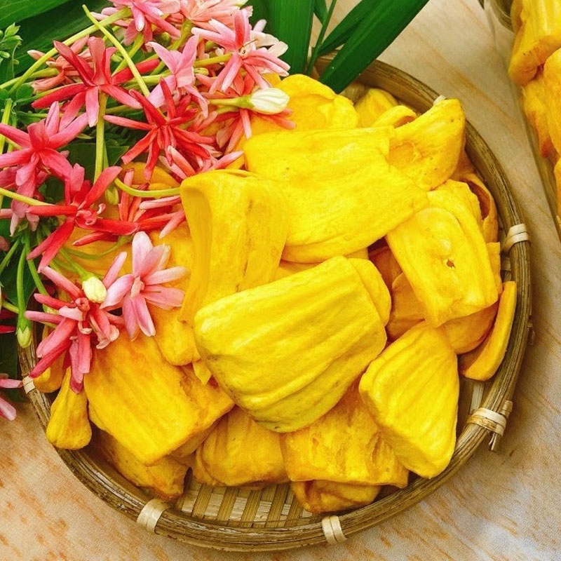 Mít sấy nguyên cánh vị ngọt tự nhiên, mít sấy khô tuyển chọn chuẩn xuất khẩu - Ăn vặt nhà Cốm