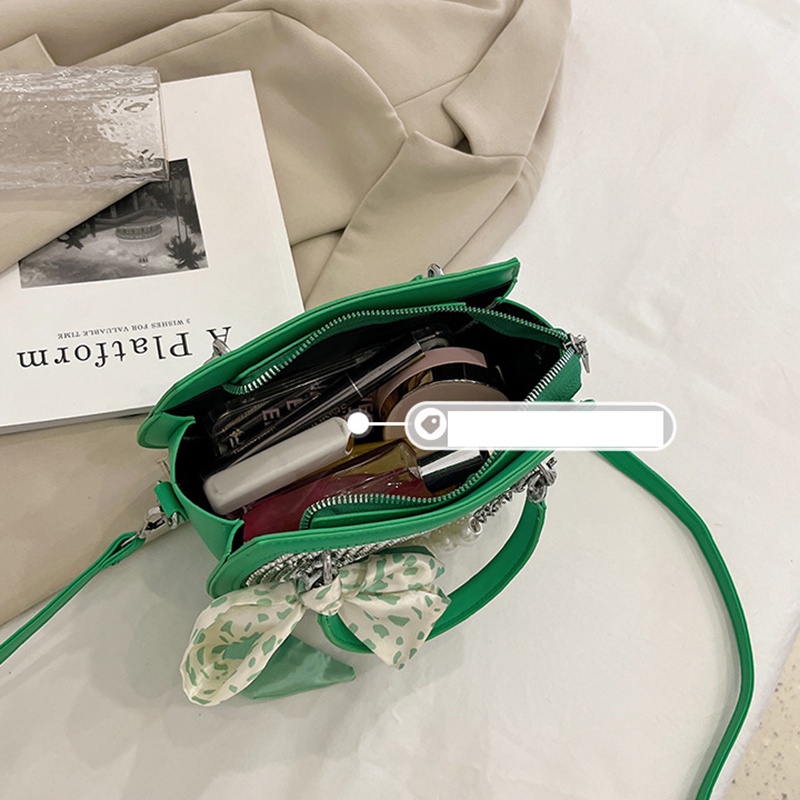 Ielgy Túi Xách Yên Ngựa Đính Kim Cương Sáng Lấp Lánh Kiểu niche Cho Nữ