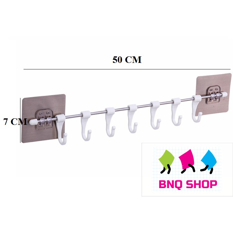 Thanh treo đồ inox chịu lực dán tường, tủ quần áo, nhà bếp - GD263-MTSC-ThanhINOX