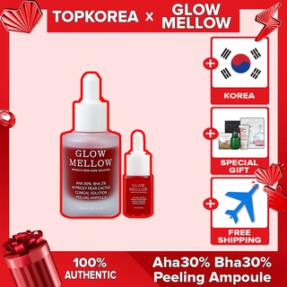 [Hàng mới về] Tinh chất TOPKOREA GLOWMELLOW AHA 30% BHA 2% tẩy tế bào chết chiết xuất vàng 30ml / 10ml tùy chọn