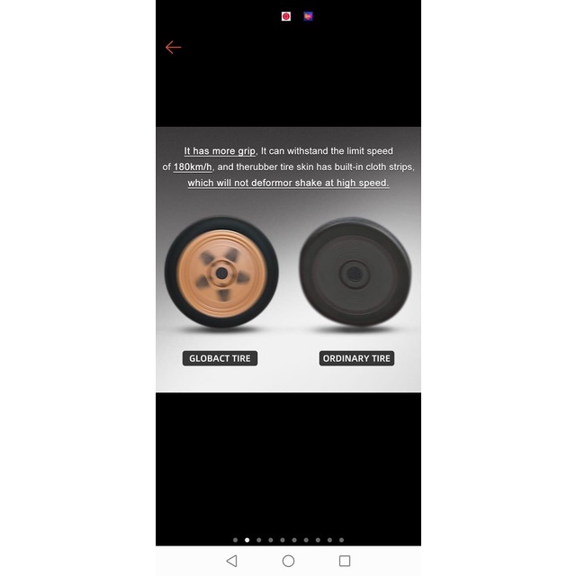 Bánh xe điều khiển bánh đặc ruột chịu tốc trên 100km/h cho xe 1/8 1/7