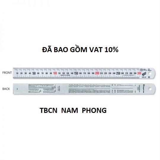 Thước lá 600mm mạ chống lóa crom Niigata Seiki  SV-600KD ( Đã có Vat )